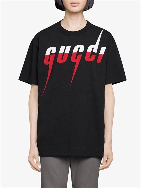 gucci black logo t shirt 2019|Gucci t shirt men logo.